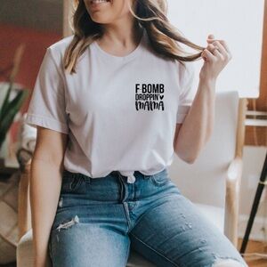 F bomb droppin mom graphic tee mama spring top